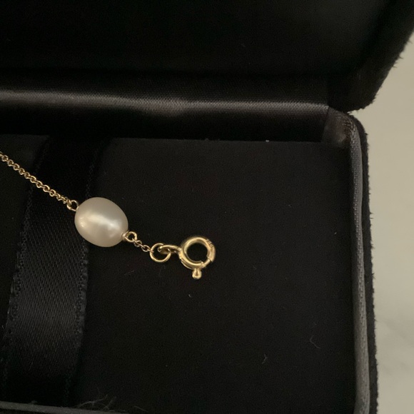 New Box Tiffany & Co. Peretti 18k Yellow Gold Pearls By The Yard Bracelet - Picture 8 of 11